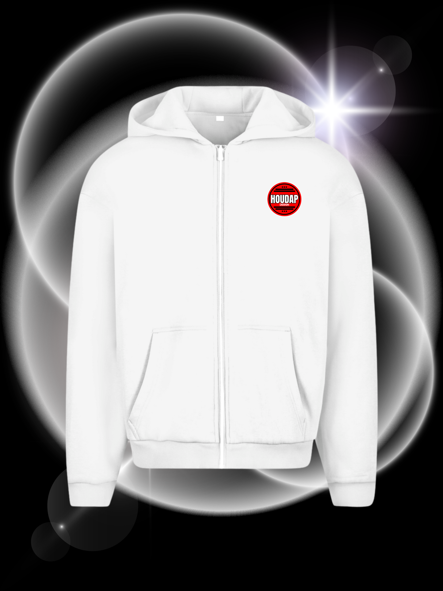 Late Night Lyrics Oversize Zipper Hoodie