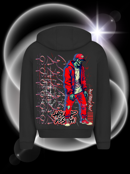 Zombietime  Oversize Zipper Hoodie