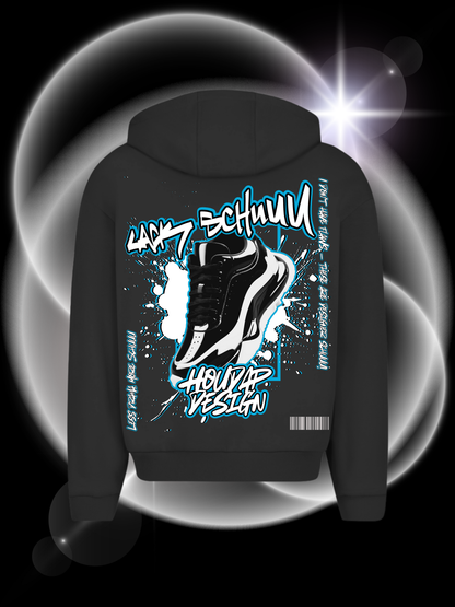 Lack Schuuu  Oversize Zipper Hoodie