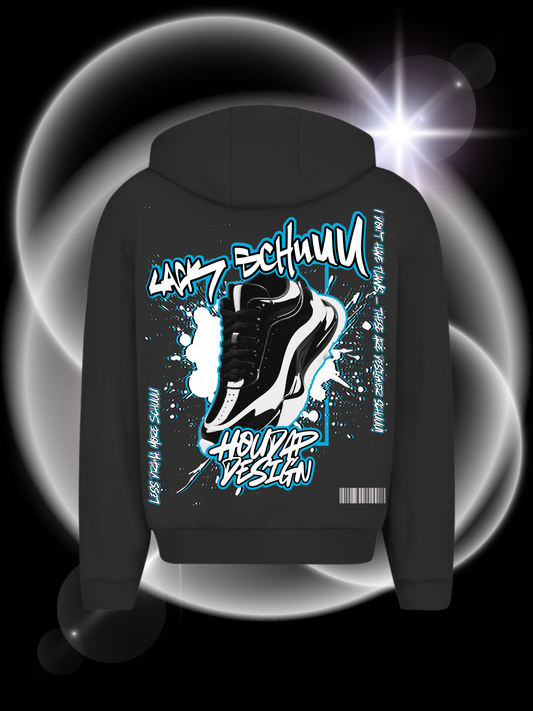 Lack Schuuu  Oversize Zipper Hoodie