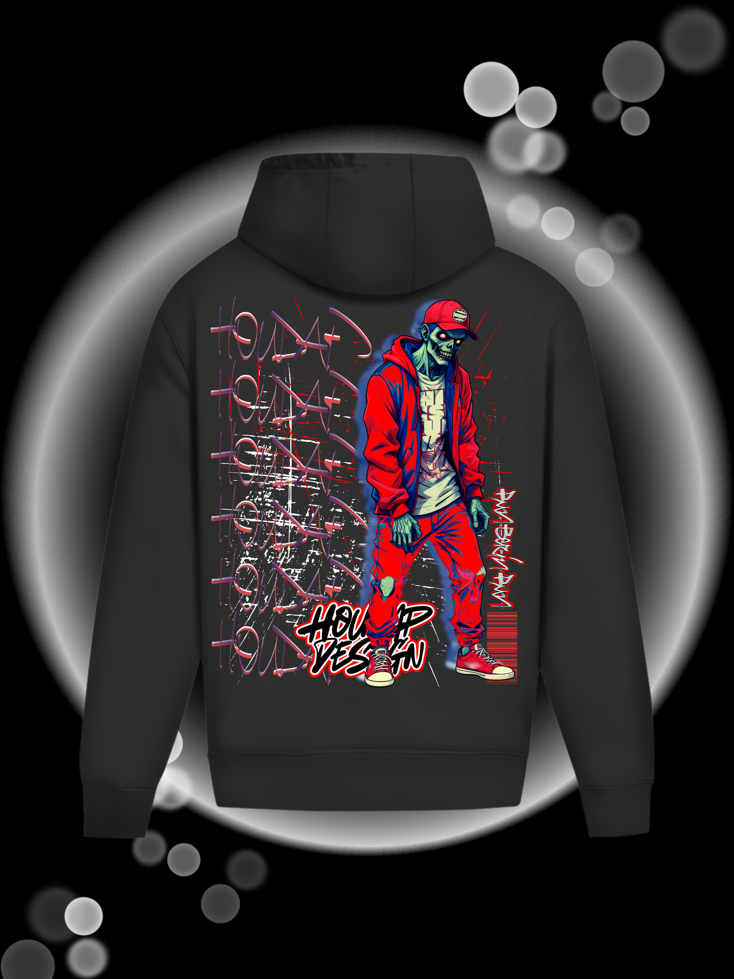 Zombietime Oversize Hoodie ohne Kordel