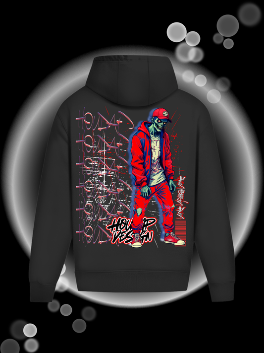 Zombietime Oversize Hoodie Ohne Kordel