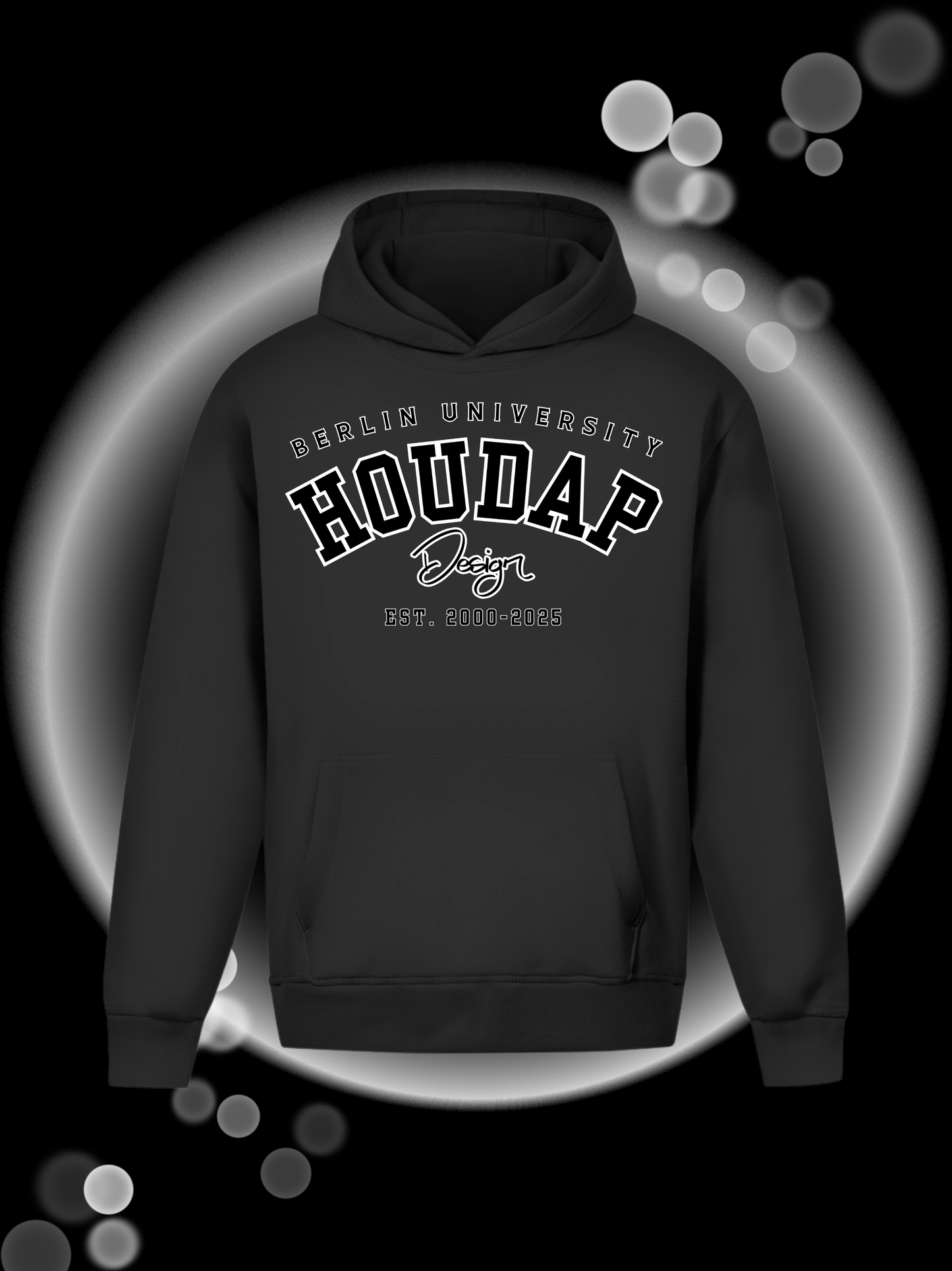 Houdap University No Color  Oversize Hoodie Ohne Kordel