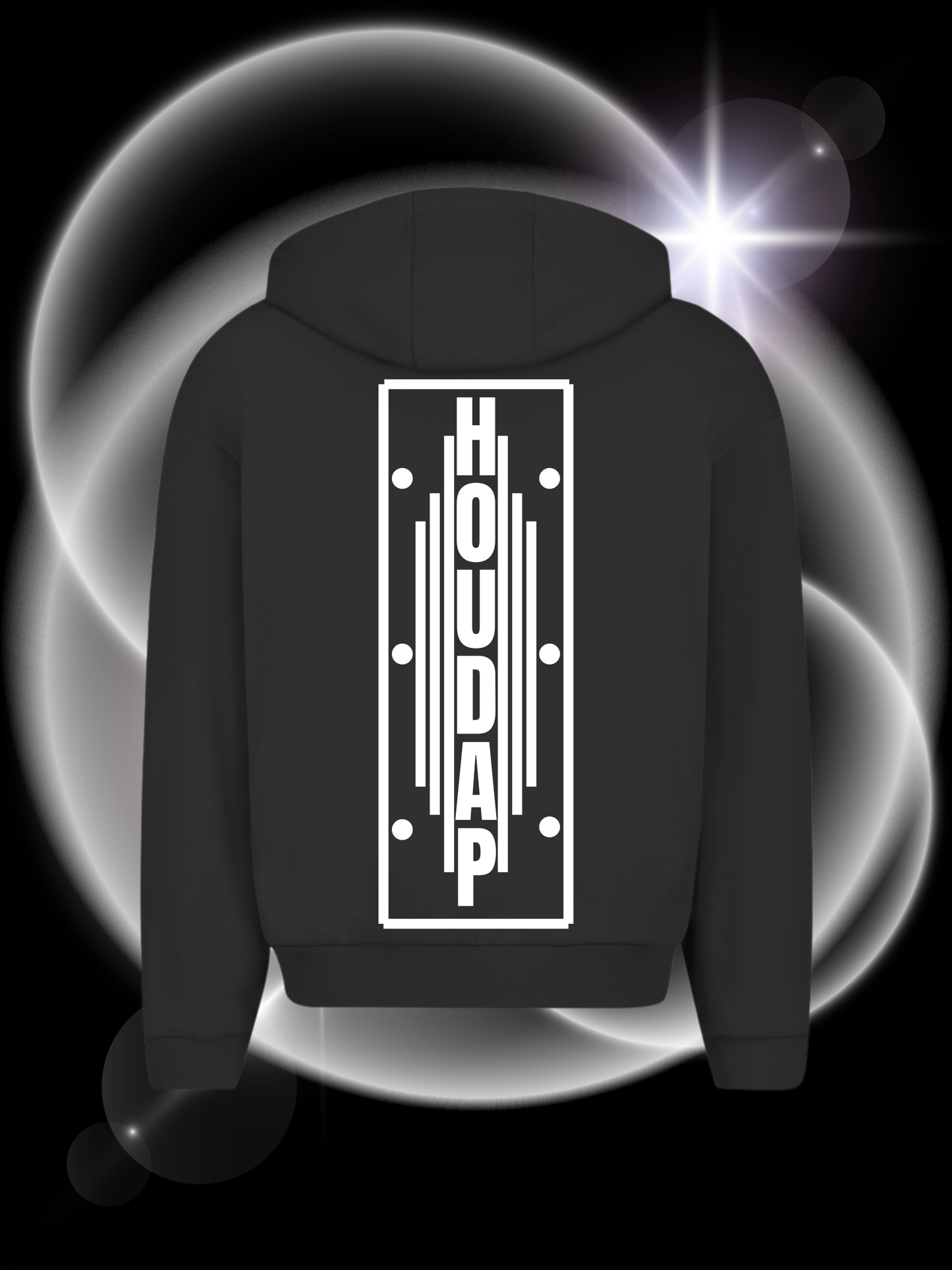 Logo Logo Long  Oversize Zipper Hoodie