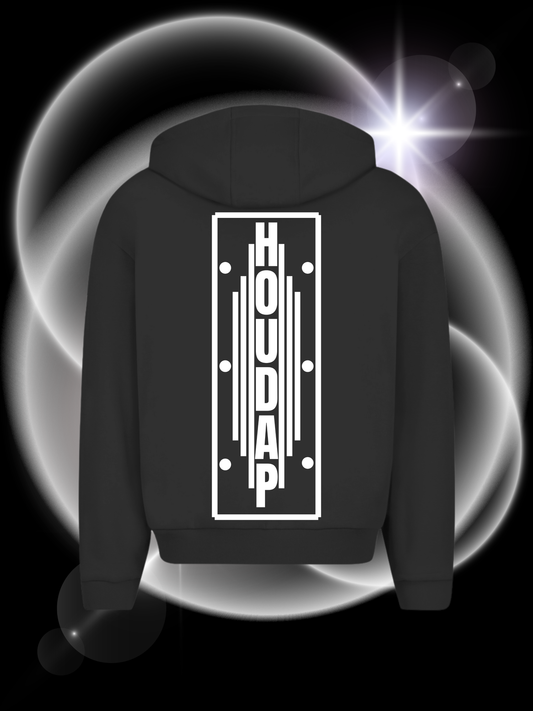 Logo Logo Long  Oversize Zipper Hoodie