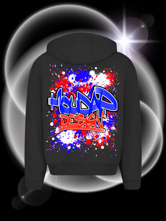 Colorbomb  Oversize Zipper Hoodie