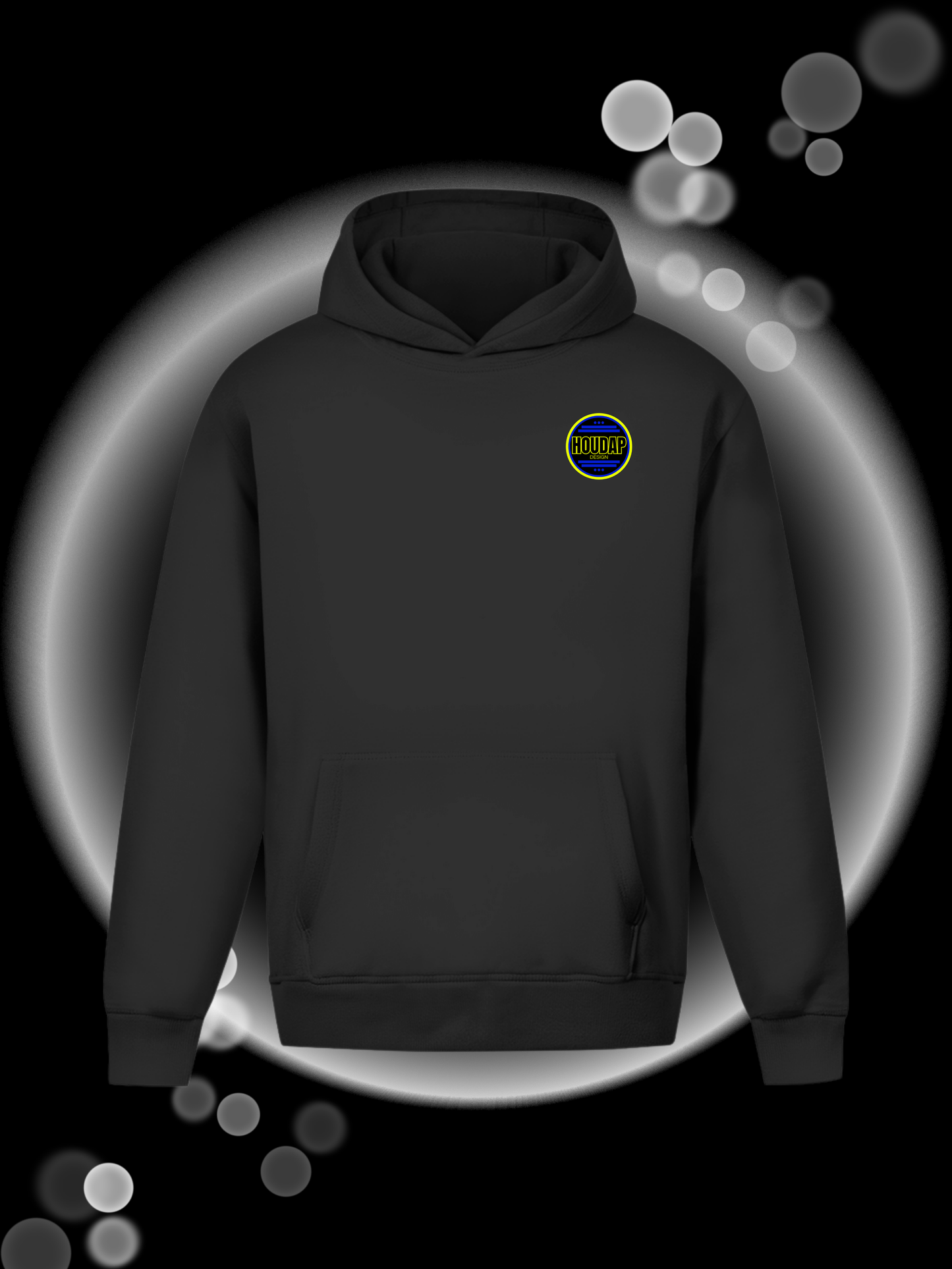 65 Blue Oversize Hoodie Ohne Kordel