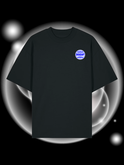 Side By Side Blue Oversize T-Shirt