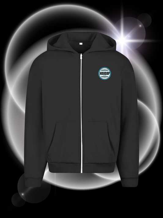 Lack Schuuu  Oversize Zipper Hoodie