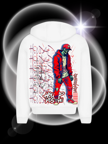 Zombietime  Oversize Zipper Hoodie