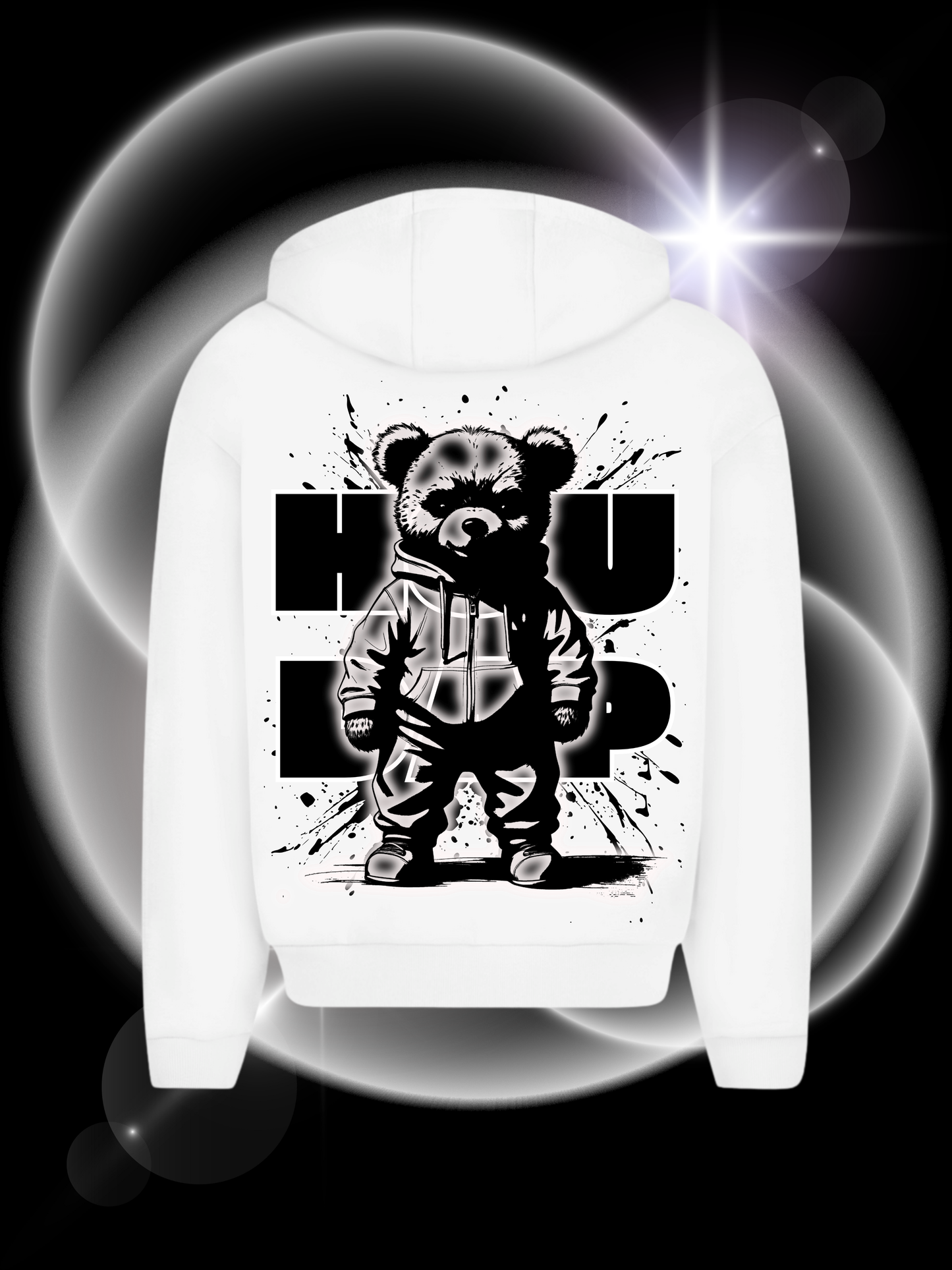 Ghostteddy  Oversize Zipper Hoodie