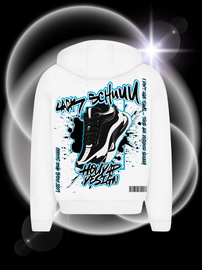 Lack Schuuu  Oversize Zipper Hoodie