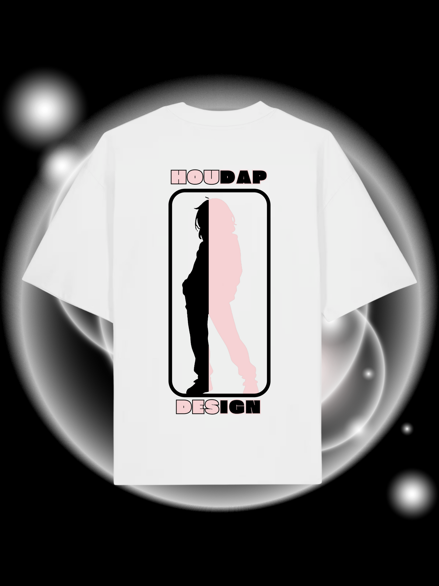 Side By Side Pink Oversize T-Shirt