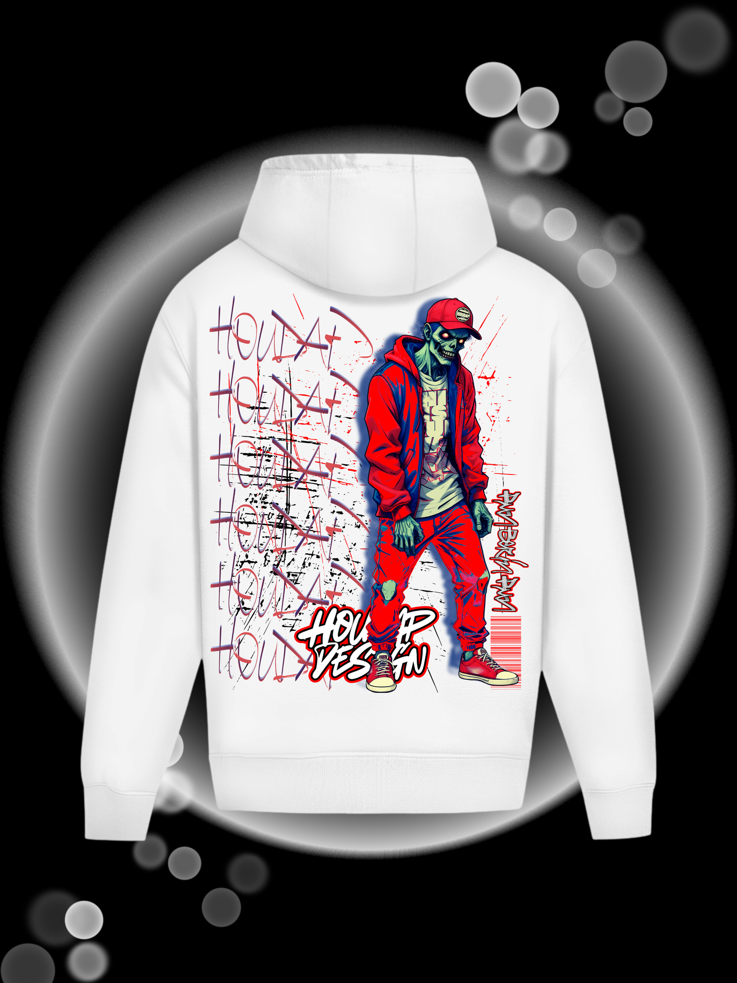Zombietime Oversize Hoodie ohne Kordel