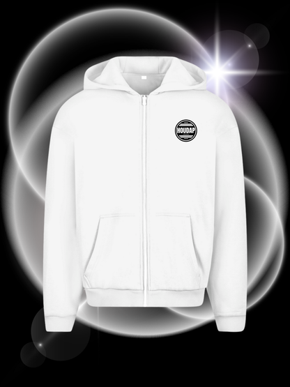 Logo Logo Long  Oversize Zipper Hoodie