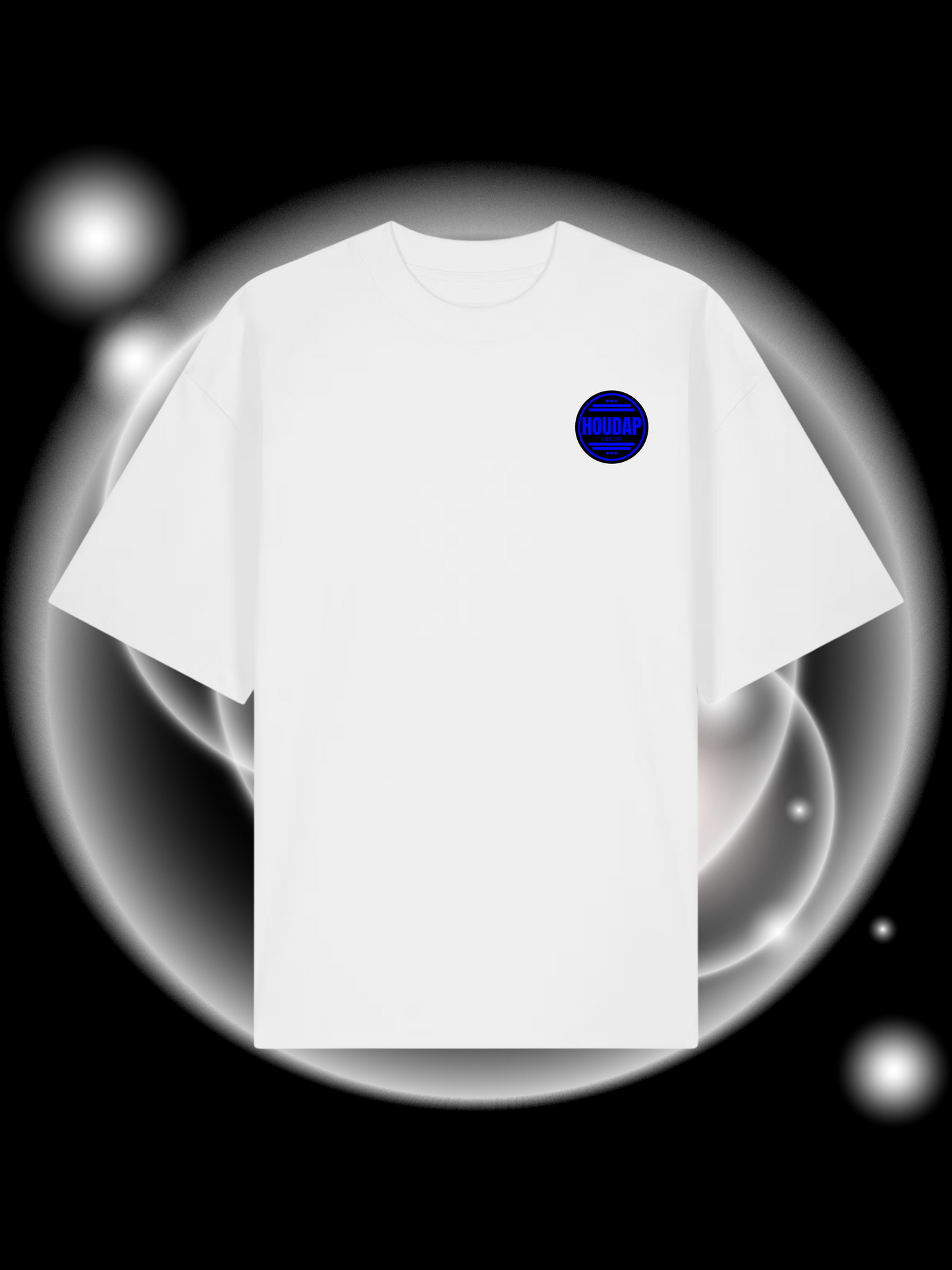 Side By Side Blue Oversize T-Shirt