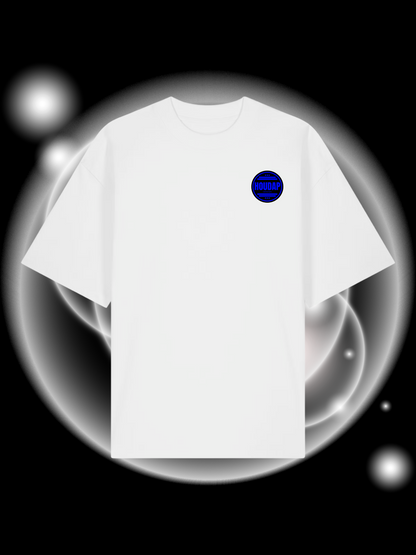 Side By Side Blue Oversize T-Shirt