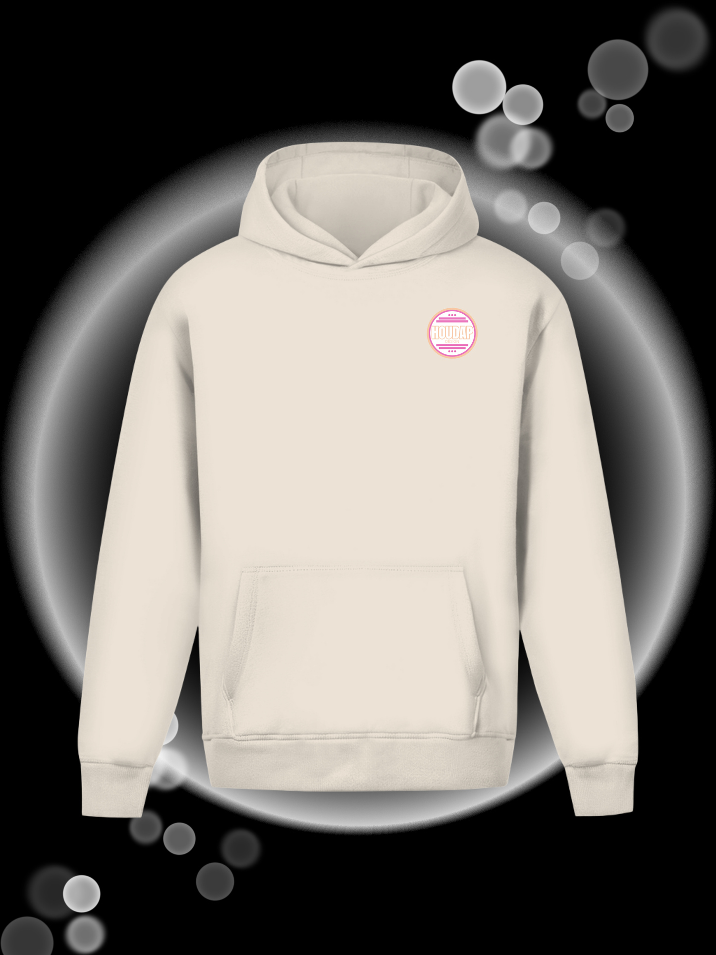 65Rosa Oversize Hoodie Ohne Kordel