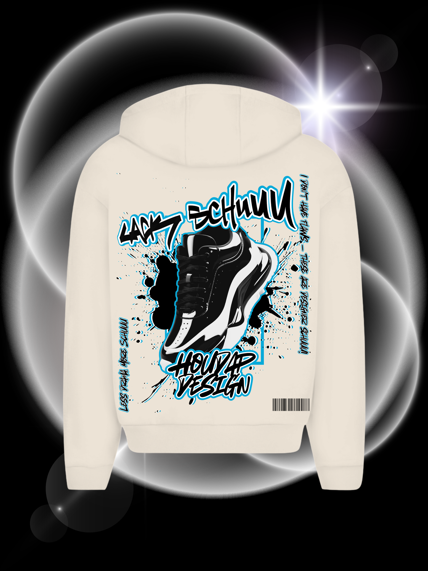 Lack Schuuu  Oversize Zipper Hoodie