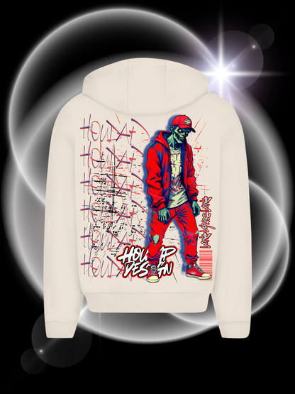 Zombietime  Oversize Zipper Hoodie