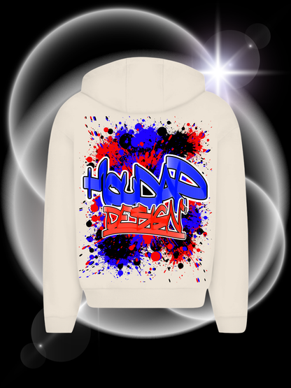 Colorbomb  Oversize Zipper Hoodie