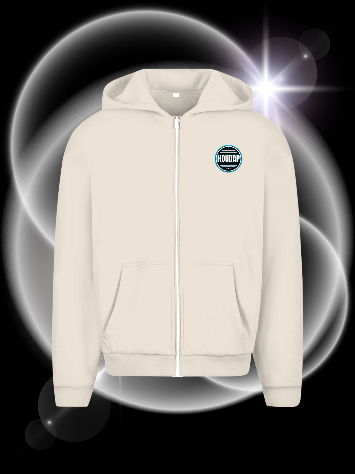 Lack Schuuu  Oversize Zipper Hoodie