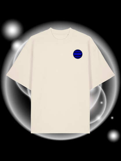 Side By Side Blue Oversize T-Shirt