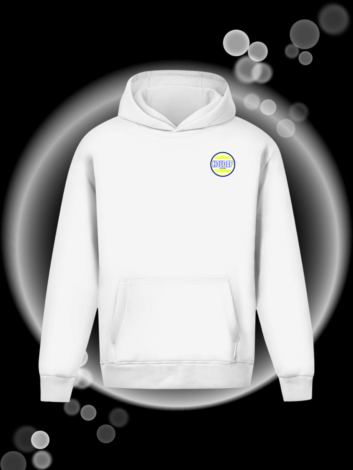 65 Blue Oversize Hoodie Ohne Kordel