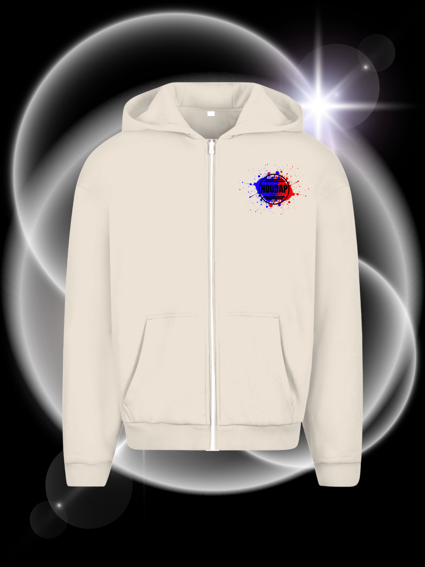 Colorbomb  Oversize Zipper Hoodie