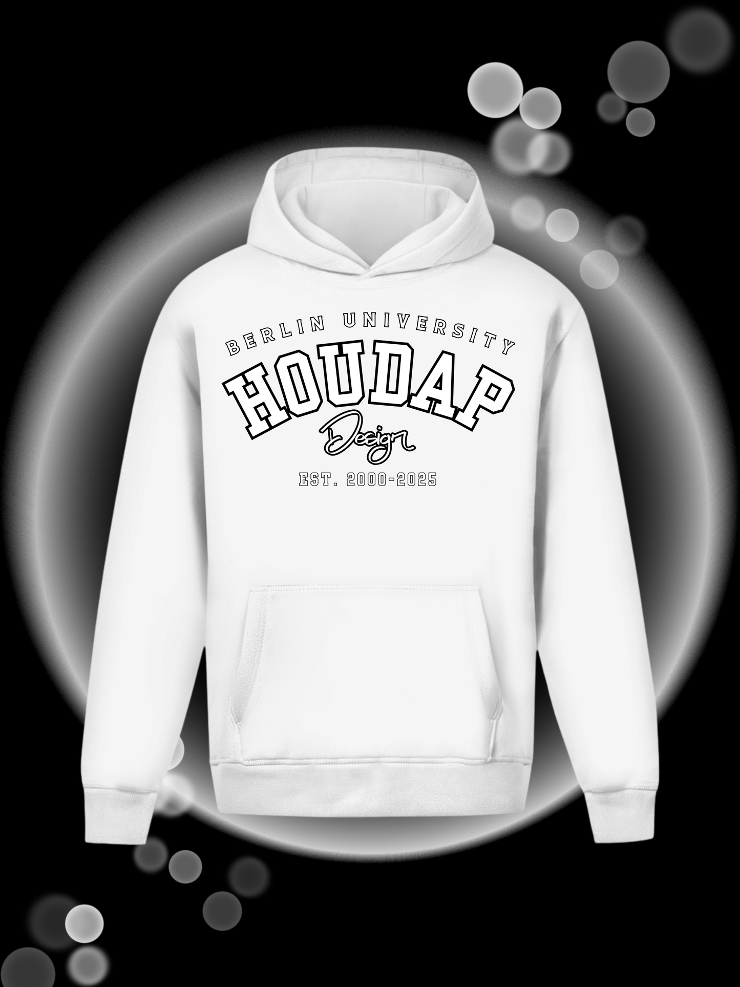 Houdap University No Color  Oversize Hoodie Ohne Kordel