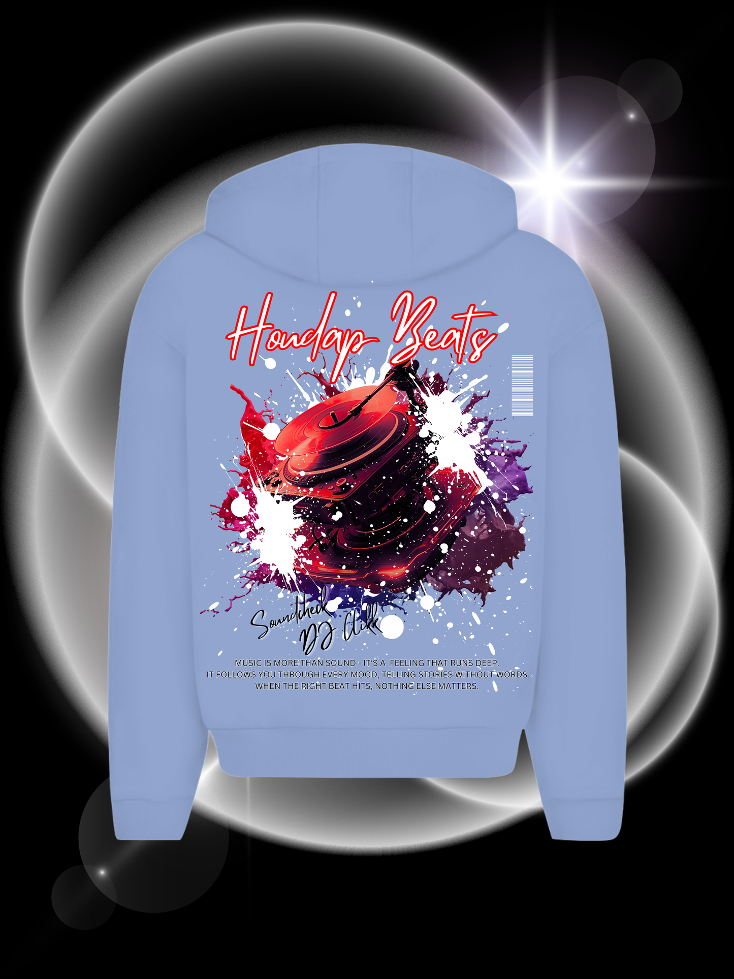 Houdap Beats  Oversize Zipper Hoodie