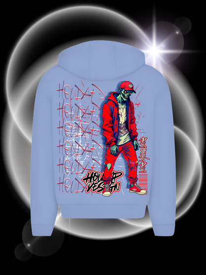Zombietime  Oversize Zipper Hoodie